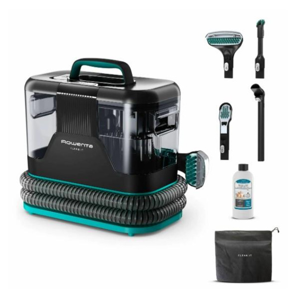 Пилосос Rowenta миючий Clean It, 750Вт, конт пил -1,5л, вода -2,3л, 13500 Па, 4 насадки, чорний