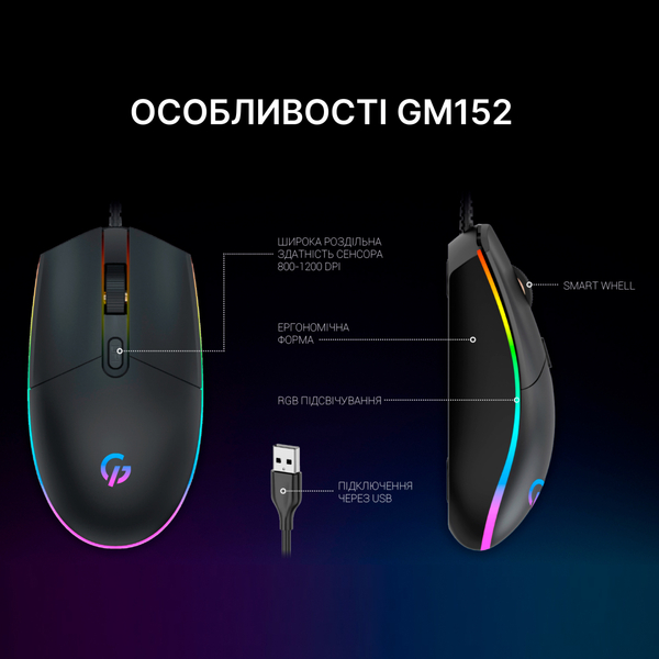 Мышь GamePro GM152 Black