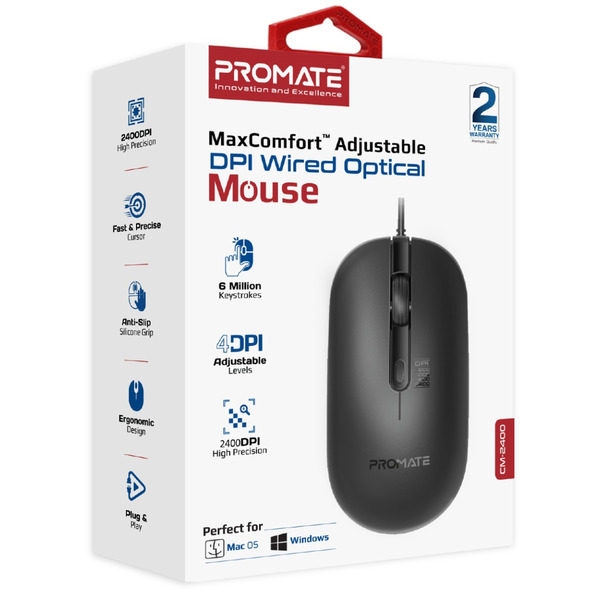 Миша Promate CM-2400 Черный