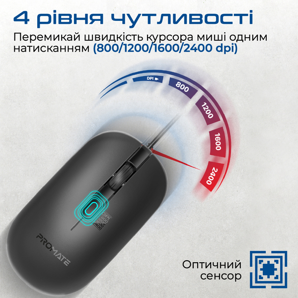 Миша Promate CM-2400 Черный