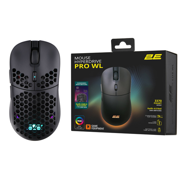 Миша 2E Gaming HyperDrive Pro 2E-MGHDPR-WL-BK