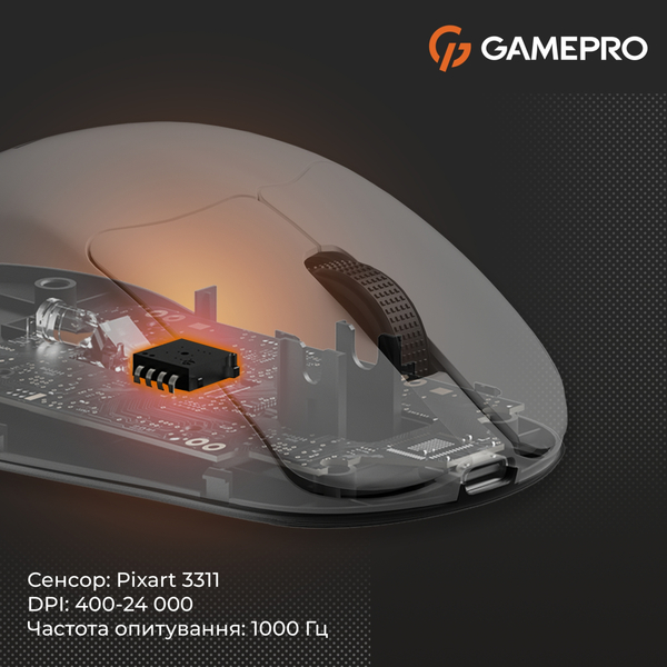 Миша GamePro Genesis Avenger White (GM096W)