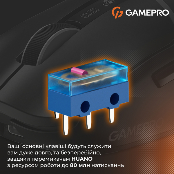 Мышь беспроводная GamePro Genesis Ranker Black (GM012B)