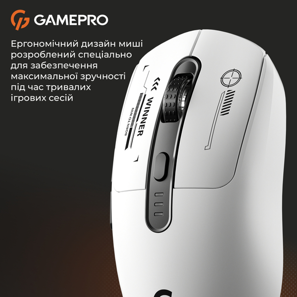 Мышь беспроводная GamePro Genesis Winner White (GM079W)