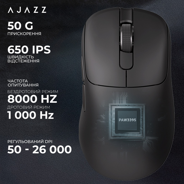 Миша Ajazz AJ179Pro Black (AJ179-PRO-B)