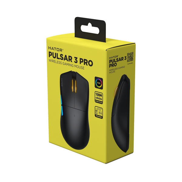 Миша Hator Pulsar 3 Pro Wireless Black (HTM640)