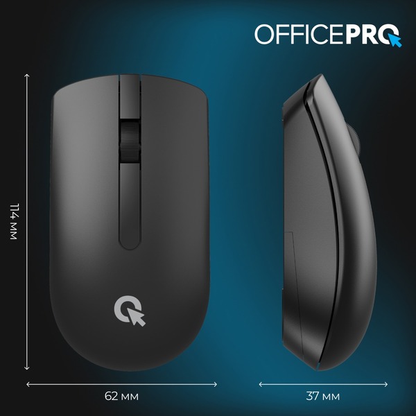 Миша OfficePro M175B Silent Click Wireless Black