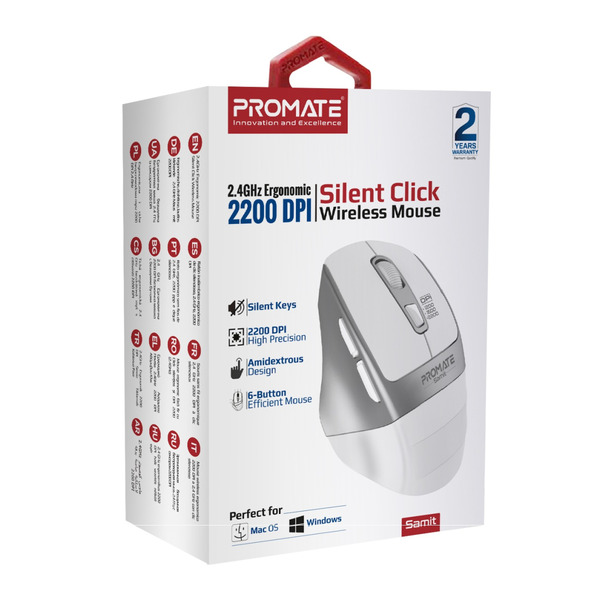 Миша Promate Samit White