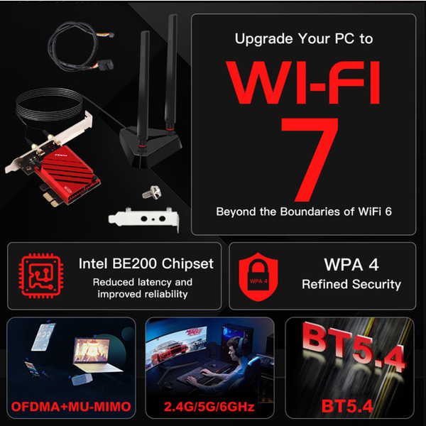 Wi-Fi адаптер Fenvi FV-BE8800PRO