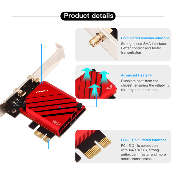 Wi-Fi адаптер Fenvi FV-BE8800PRO