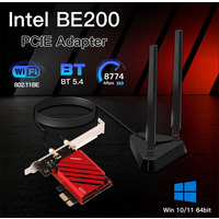 Беспроводной адаптер Fenvi FV-BE8800Pro Wi-Fi 7, Bluetooth 5.4 Gaming Tri Band 2.4G/5G/6GHz