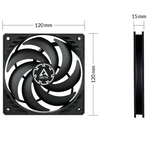 Вентилятор Arctic P12 Slim PWM PST - 3 Pack (ACFAN00275A)