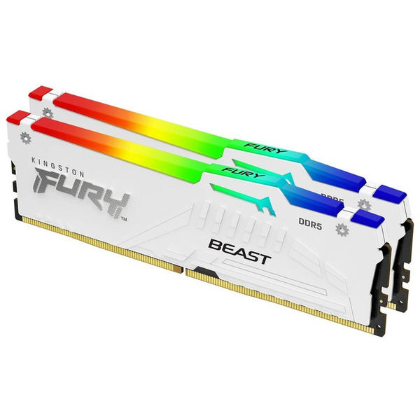 Модуль памяти DDR5 2х16GB/6400 Kingston Fury Beast White (KF564C32BWEK2-32)