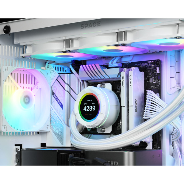Система водяного охолодження ID-Cooling Space LCD SL360 XE White