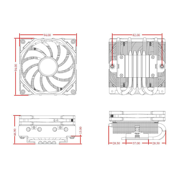 Кулер ID-Cooling IS-40-XT Black