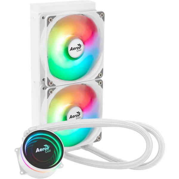 Система водяного охолодження AeroCool Oasis L240 White (ACLA-OA24117.21)
