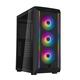 SilverStone Корпус FARA FA511Z-BG, без БП, 2xUSB3.0, 3x120mm ARGB fan, TG Side Panel, ARGB light strip, ATX, Black