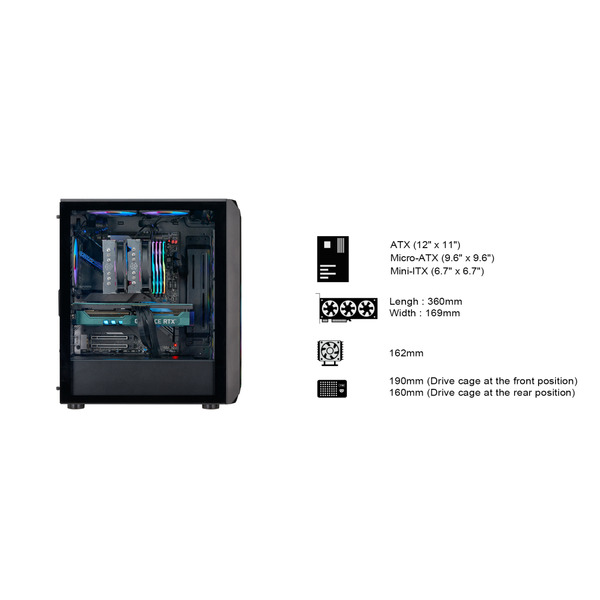 Корпус SilverStone FARA FA511Z-BG SST-FA511Z-BG