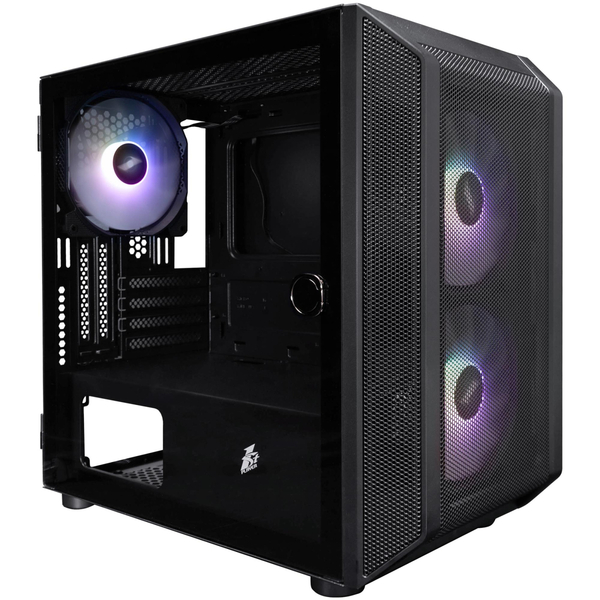 Корпус 1stPlayer D3-BK-3F7-14 Black без БП