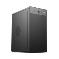 Корпус 2E Credo V285B без БП, 1xUSB3.0, 1х USB 2.0, 1xUSB Type-C, 1x120мм, VGA 300мм, mATX, чёрный