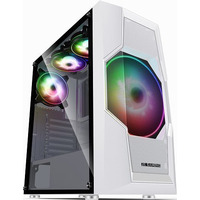 Корпус 2E GAMING Turbo G2057W без БП 2xUSB3.0, 1xUSB2.0 1x200мм ARGB, 3x120мм ARGB VGA 345мм LCS ready HUB TG Side Panel ATX белый