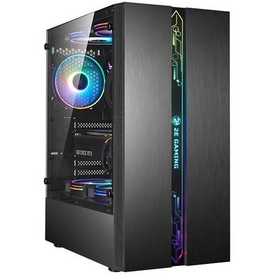 Корпус 2E GAMING Runa G2107 без БП 1xUSB3.0, 2xUSB 2.0 1x120мм ARGB VGA 325мм LCS ready TG Side Panel ATX чёрный