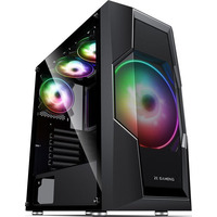 Корпус 2E GAMING Turbo G2057B без БП 2xUSB3.0, 1xUSB2.0 1x200мм ARGB, 3x120мм ARGB VGA 345мм LCS ready HUB TG Side Panel ATX чёрный
