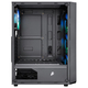Корпус 1stPlayer FD3-BK-4F7 Black без БП