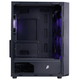 Корпус 1stPlayer FD3-M-BK-4F7 Black без БП