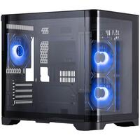 Корпус 1stPlayer UV5-BK-2FC7R-1FC7 Black без БП