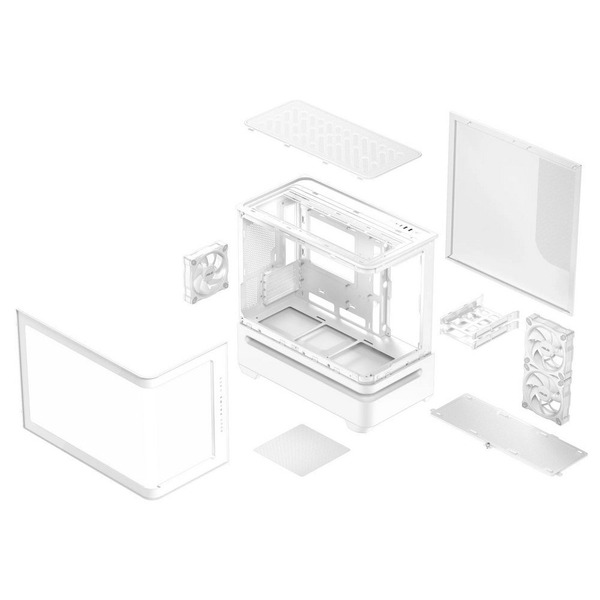 Корпус Asus Prime AP202 ARGB Tempered Glass White 90DC00P3-B19000