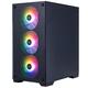 Корпус 1stPlayer X2-M-BK-4F7 Black без БП