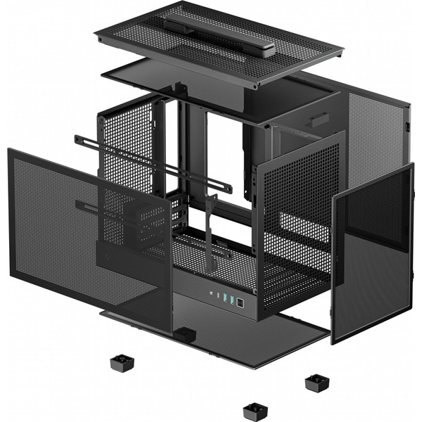 Корпус DeepCool CH160 Mesh Black R-CH160-BKNMI0-G-1