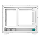 Корпус DeepCool CH160 Mesh White (R-CH160-WHNMI0-G-1) без БП