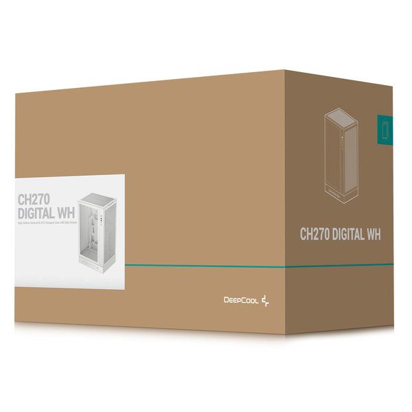 Корпус DeepCool CH270 Digital White R-CH270-WHNDM0-G-1