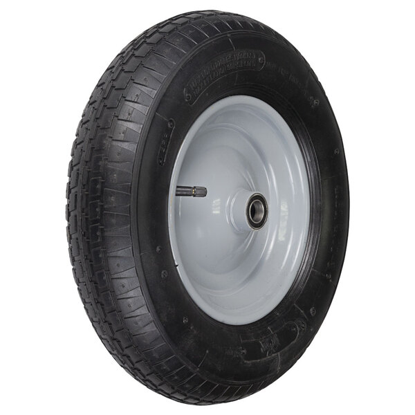 Колесо для тачки пневматичне 15" (4.00-8) 380×92мм вісь Ø16мм довжина 103мм FLORA (5057554)