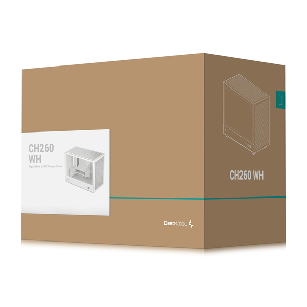Корпус DeepCool CH260 White (R-CH260-WHNGM0-G-1) без БП