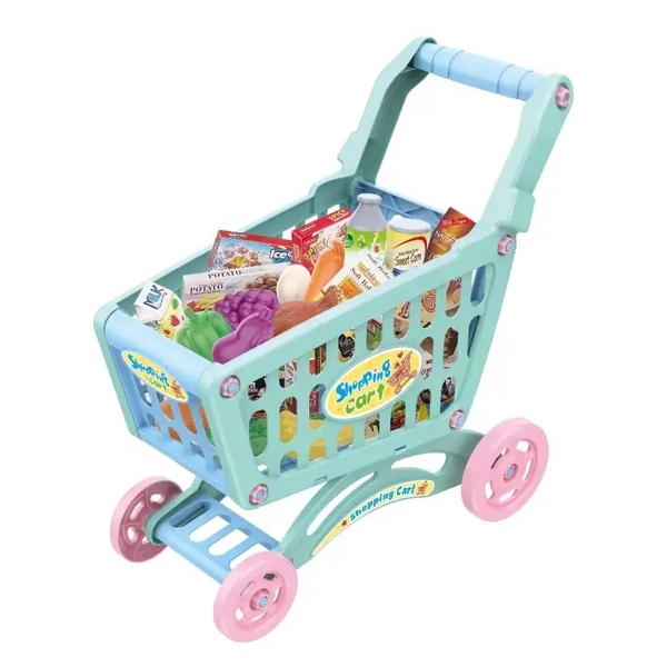 Дитячий візок для покупок у супермаркеті Urmywo (661-537blue) блакитний