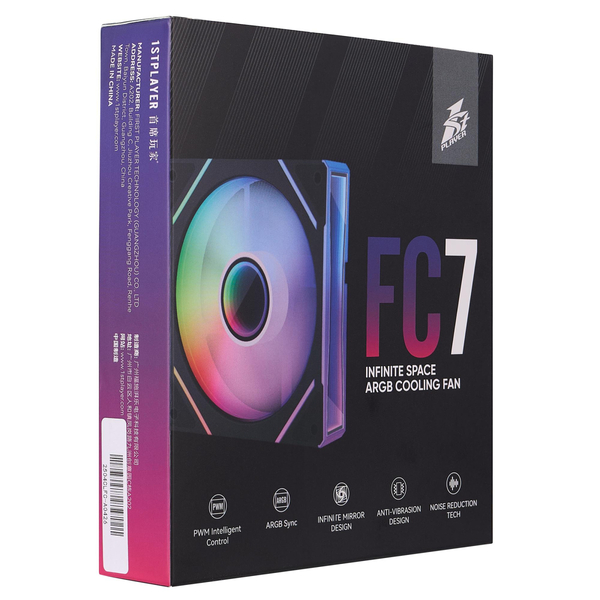 Вентилятор 1stPlayer FC7-BK-1IN1