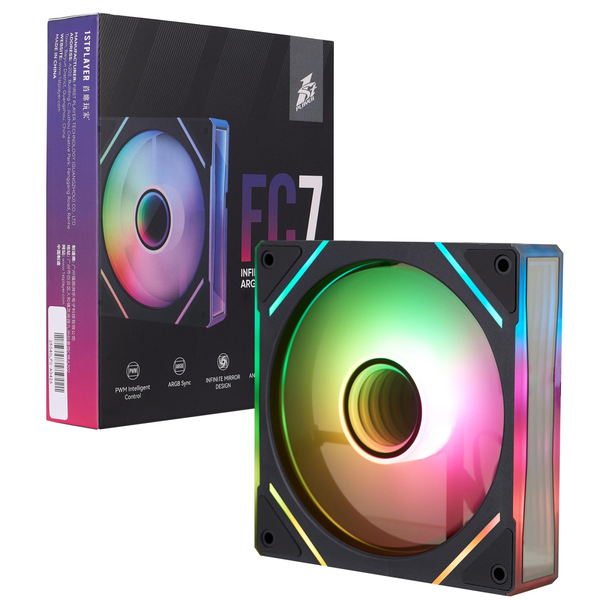 Вентилятор 1stPlayer FC7-BK-1IN1