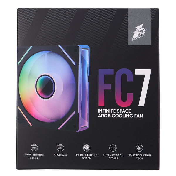Вентилятор 1stPlayer FC7-BK-1IN1