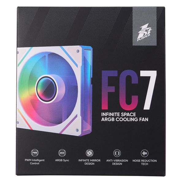 Вентилятор 1stPlayer FC7-WH-1IN1