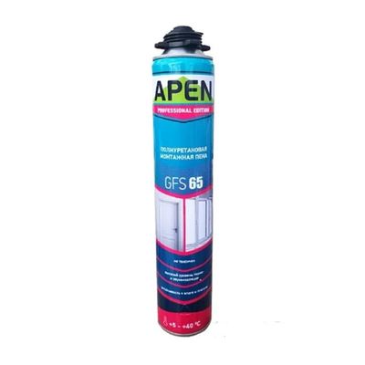 Пена монтажная пистолетная Apen GFS 65 780 мл Пена монтажная пистолетная Apen GFS 65 780 мл