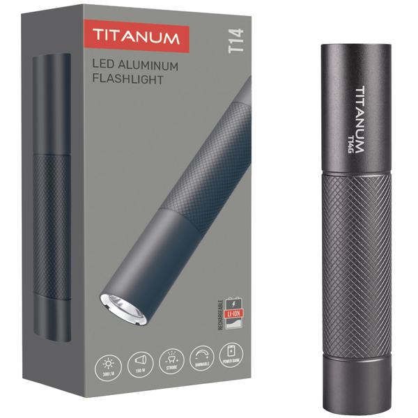 Ліхтар TITANUM TLF-T14G Gray