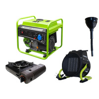 Генератор Інверторний Zipper ZI-STE2800IV + газова плитка Orcamp CK-505 + електричний обігрівач Gardyer HE2000