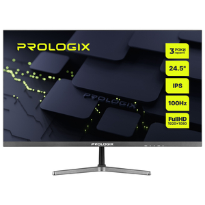 Монитор Prologix 24.5" P2525HF IPS Black 100Hz; 1920х1080, 5 мс, 240 кд/м2, D-Sub, HDMI