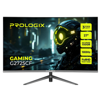 Монитор Prologix Gaming 27" G2725CF VA Black Curved 180Hz; 1920х1080, 1 мс, 250 кд/м2, DisplayPort, HDMI Монитор Prologix Gaming 27" G2725CF VA Black Curved 180Hz; 1920х1080, 1 мс, 250 кд/м2, DisplayPort, HDMI