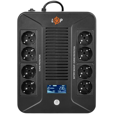 Джерело безперебійного живлення LOGICPOWER LP-UL800VA-8PS
