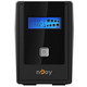 ИБП NJOY Cadu 650 (UPCMTLS665TCAAZ01B), Lin.int., AVR, 2 x Schuko, USB, LCD, пластик