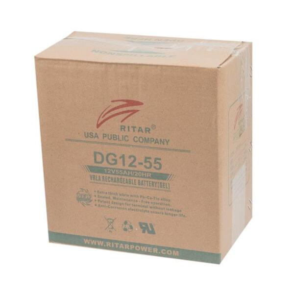 Акумуляторна батарея Ritar 12V 55AH DG12-55